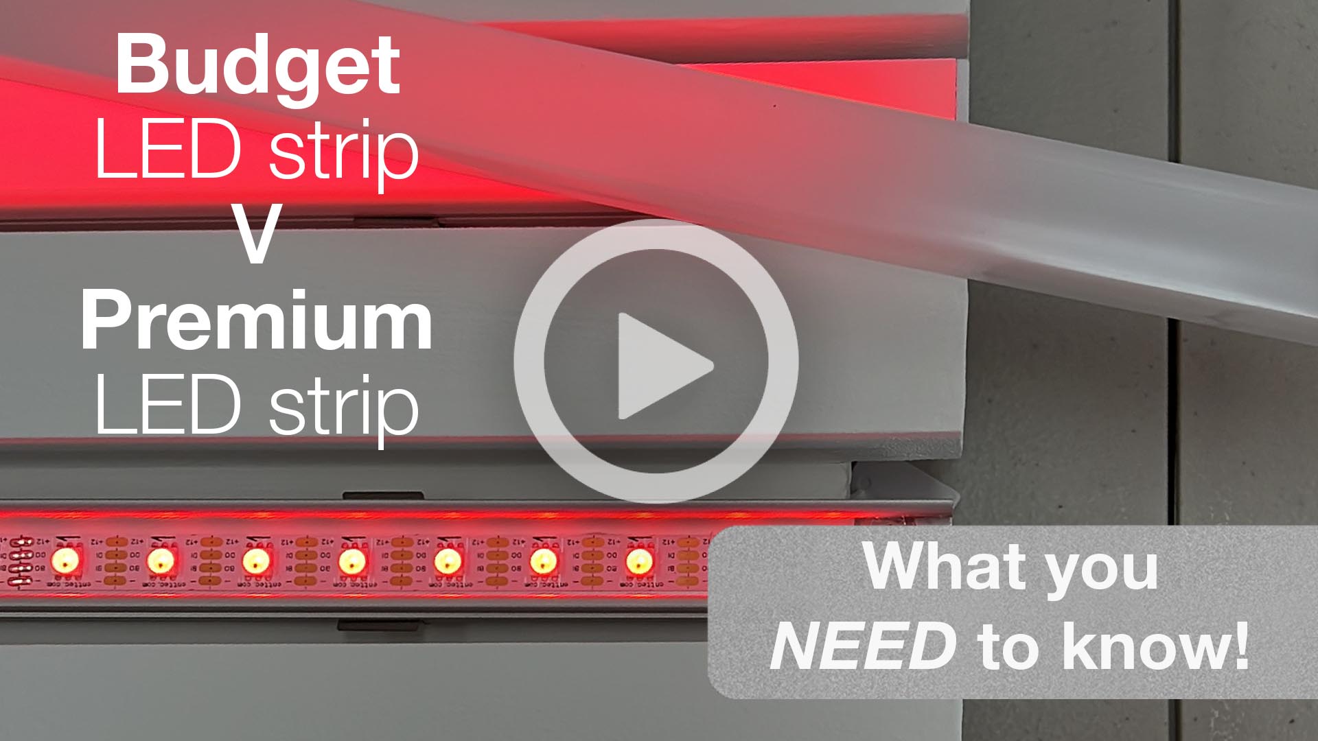 Brilliant quality LED strip light made to match your lighting